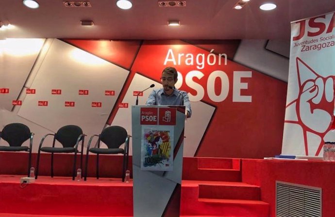 Secretario General de las Juventudes Socialistas de Zaragoza, Álvaro Lombardo