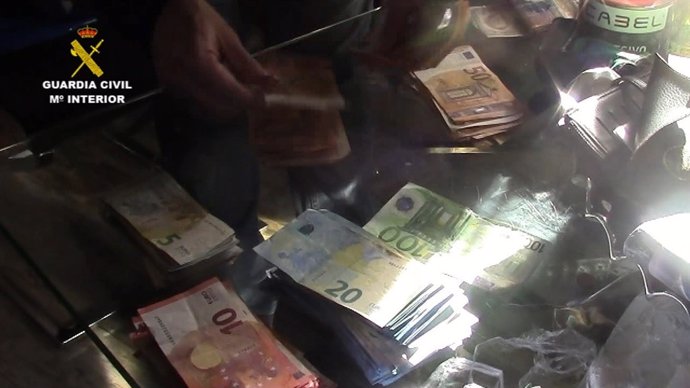 Dinero intervenido en la 'Operación Verlof'