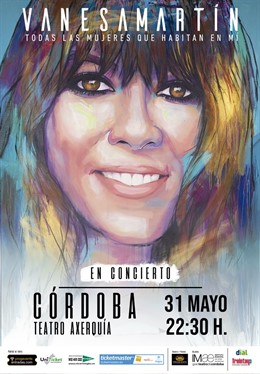 Cartel del concierto de Vanesa Martín en Córdoba