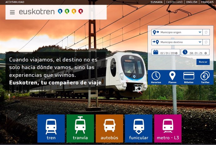 Página web de Euskotren