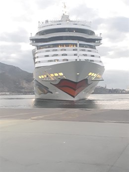 Imagen del crucero Aidamar, con más de 2.500 pasajeros