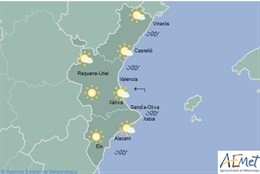 El tiempo en la Comunitat par este viernes 4 de enero