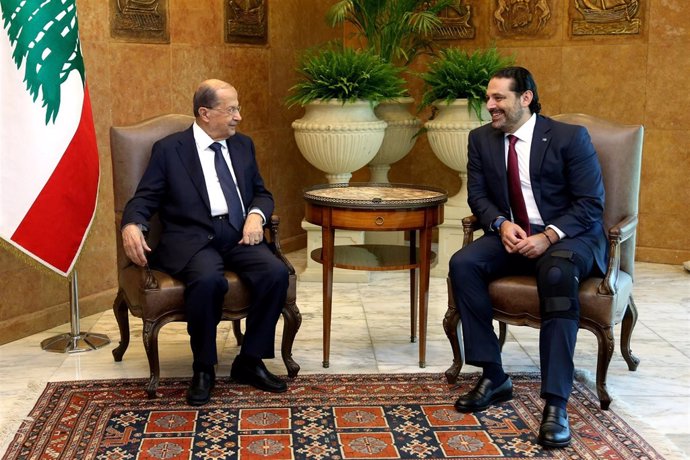 Michel Aoun y Saad Hariri