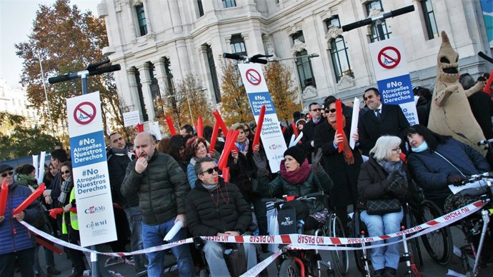Maniestación CERMI 10 diciembre 2018