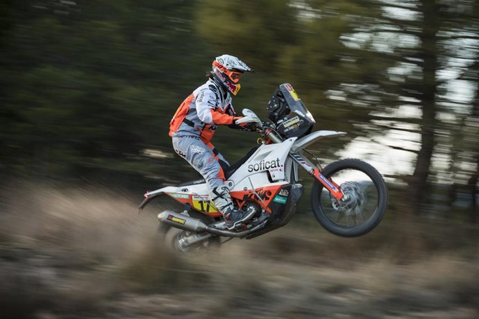 La piloto de rallys Laia Sanz en acción