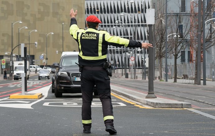 Corte de tráfico en Bilbao (archivo)