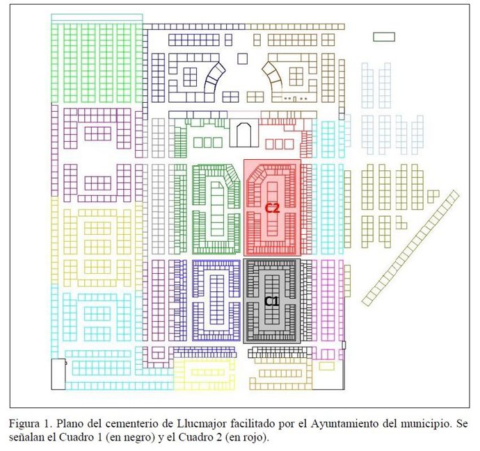 Plano del cementerio de Llucmajor
