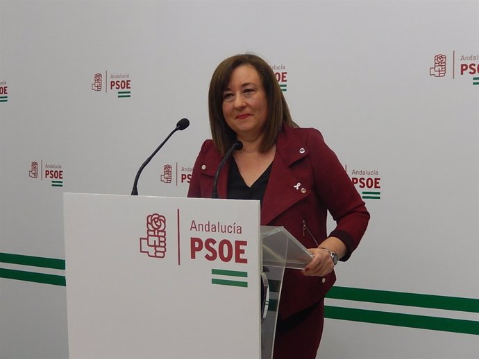 Soledad Pérez en rueda de prensa