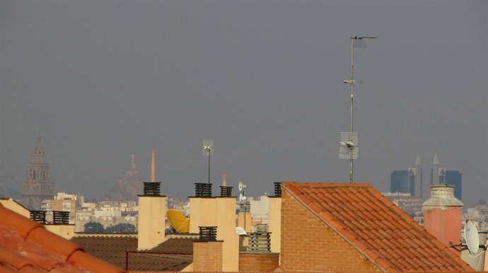 Fotografía de contaminación tomada por Ahora Murcia