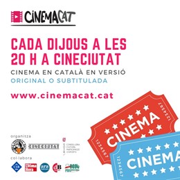 Cartell del projecte de cinema en catal Cinemacat
