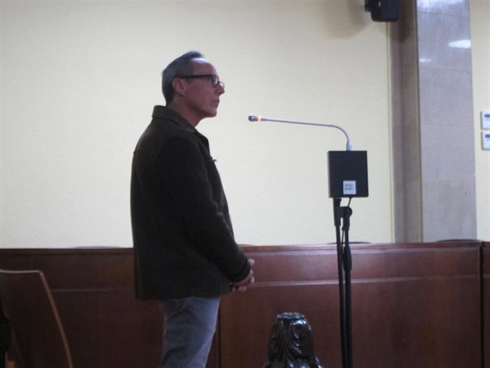 El condenado durante su juicio en la Audiencia de Jaén