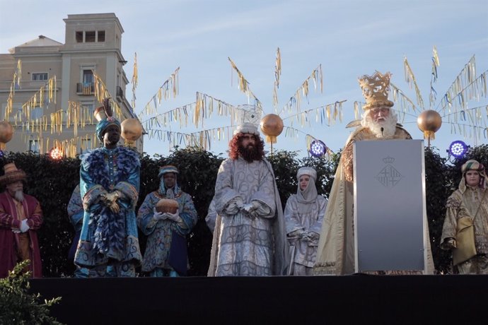 Els Reis Mags Baltasar, Gaspar i Melchor a Barcelona