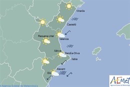 Predicción de este lunes