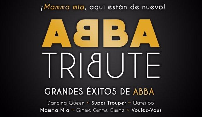 Cartel del espectáculo-tributo a 'ABBA' en Badajoz
