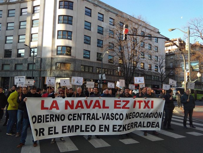 Concentración de La Naval