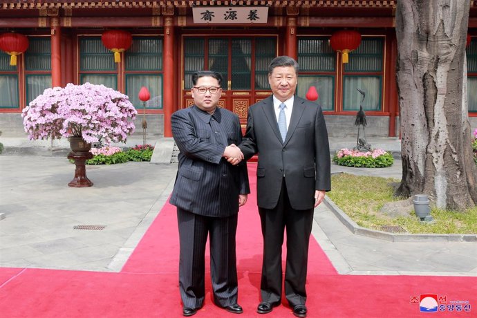 Encuentro de Kim Jong Un y Xi Jinping en Pekín