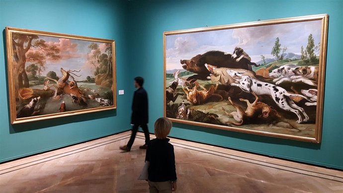 Exposición sobre la colección Santamarca organizada por DPZ en palacio Sástago