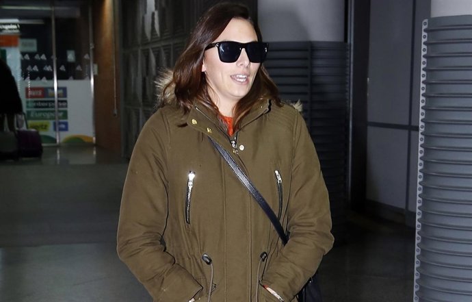 IRENE ROSALES LLEGA A LA ESTACIÓN DE ATOCHA