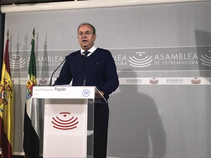 El presidente del PP de Extremadura, José Antonio Monago