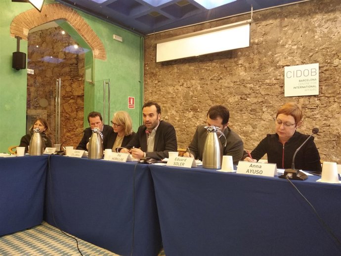 Ckart Woertz, Carme Colomina, Pol Morillas, Eduard Soler y Anna Ayuso