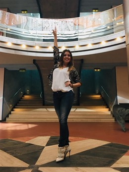 La cantante canaria Cristina Ramos en la presentación de su Rock Talent