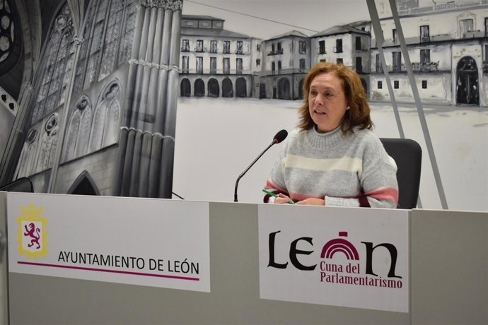 Aurora Baza durante la rueda de prensa. 8-1-19