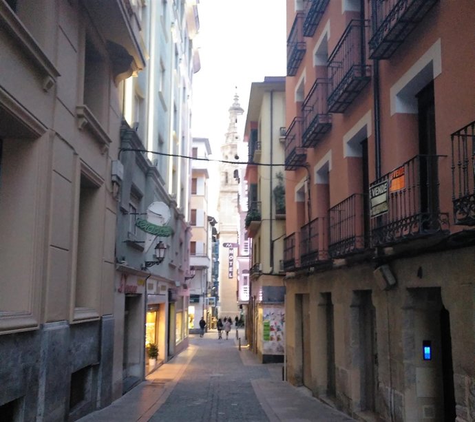 Cableado en el Casco Antiguo de Logroño