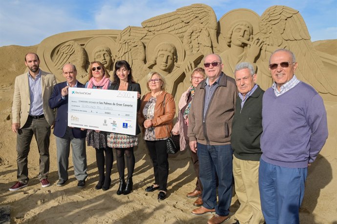 Donación de la recaudación del Belén de Arena de Las Palmas de Gran Canaria