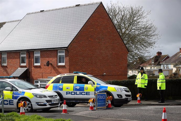 Vivienda de Sergei Skripal acordonada en Salisbury