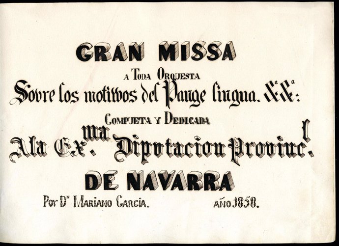 Obra expuesta en el Archivo de Navarra durante el mes de enero