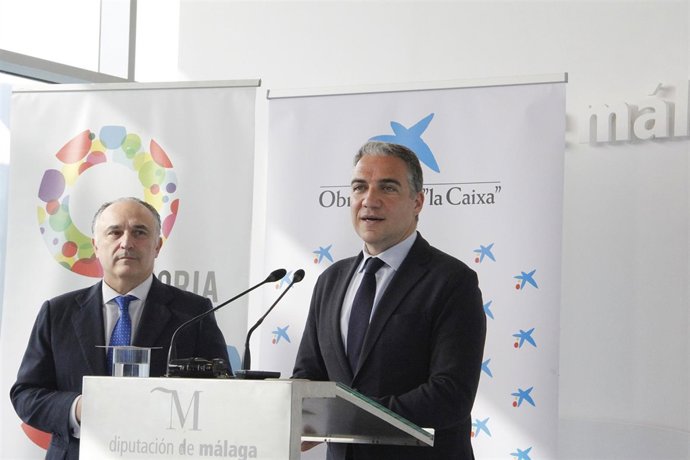 Bendodo y Juan Ignacio Zafra de "la Caixa"
