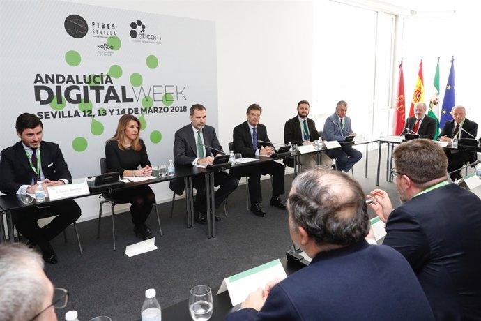 El Rey Felipe VI preside la Andalucía Digital Week 2018