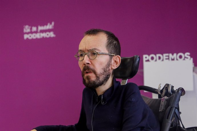 Entrevista de Europa Press al secretario de Organización de Podemos, Pablo Echen