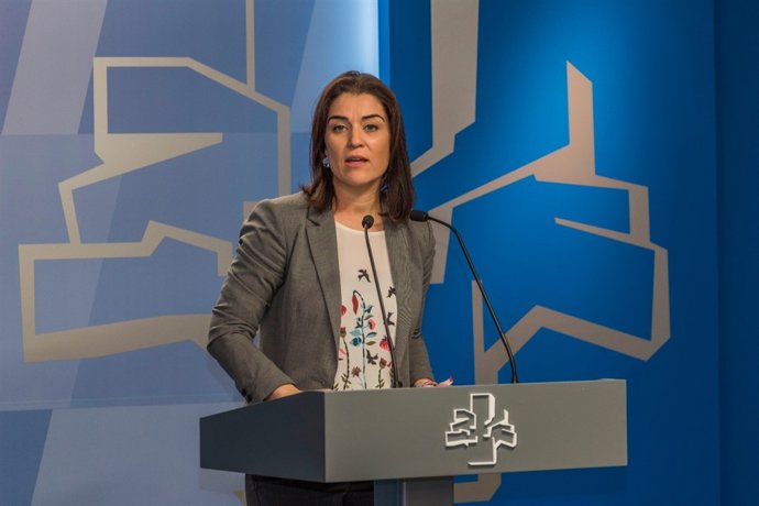 Imagen de Archivo. La portavoz del Partido Popular en Vitoria, Leticia Comerón