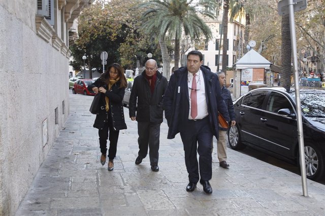 El empresario Gerardo Díaz Ferrán llega a la Audiencia Provincial de Baleares