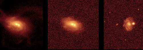 Simulación de fusiómn galáctica según la nueva técnica