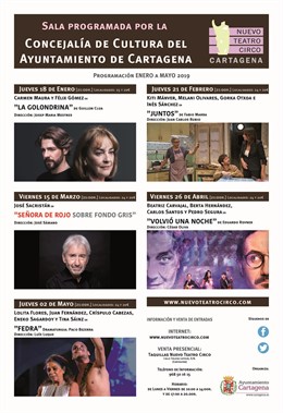 ARTISTAS QUE VISITARÁN EL TEATRO CIRCO DE CARTAGENA