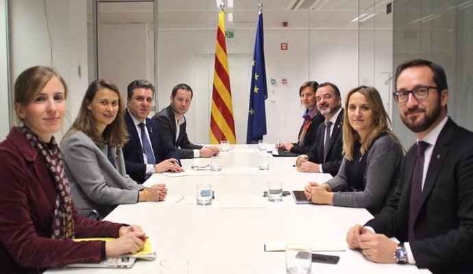 Els delegats de la Generalitat a l'estranger amb el conseller Alfred Bosch