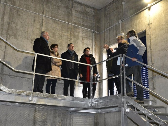 Ceniceros visita nuevo depsito agua Castañares de Rioja