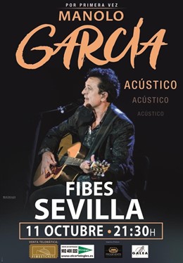 Cartel del concierto de Manolo García