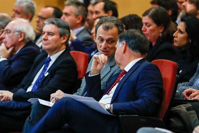 Pedro Duque en una presentación en el Ministerio de Ciencia