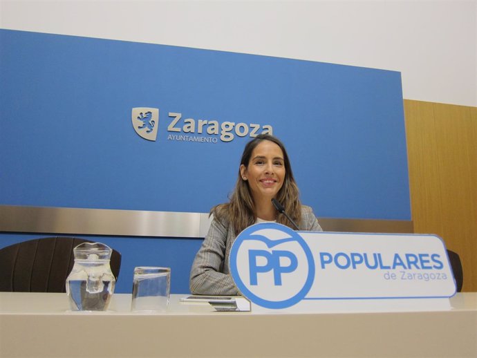 La concejal del PP en el Ayuntamiento de Zaragoza, María Navarro