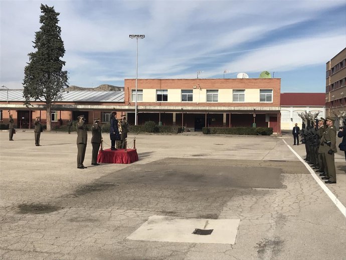 La ministra de Defensa en la Academia de Logística de Calatayud