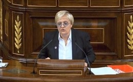 La diputada socialista Ángeles Álvarez en el Congreso