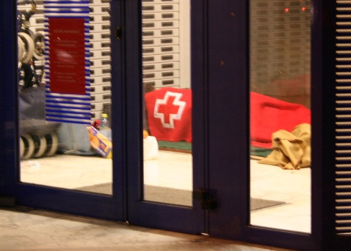 Personas sin hogar, Cruz Roja
