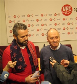 Raúl Santa Eufemia y Faustino Temprano, de UGT CyL. 10-1-2019