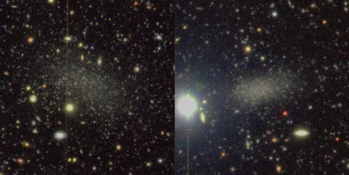 Imagen de las dos galaxias satélites de Mesier 94