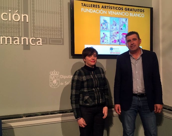 Nuria Urbano Y Julián Barrera En La Diputación De Salamanca. 10-1-2019