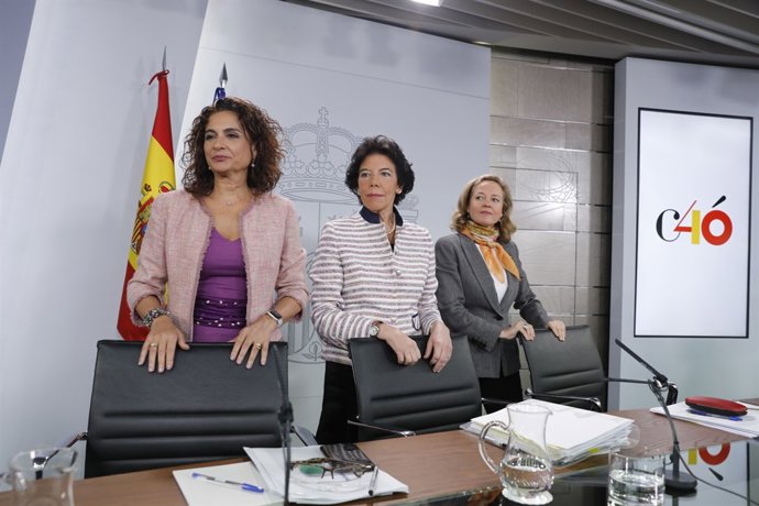 Rueda de prensa tras el Consejo de Ministros extraordinario