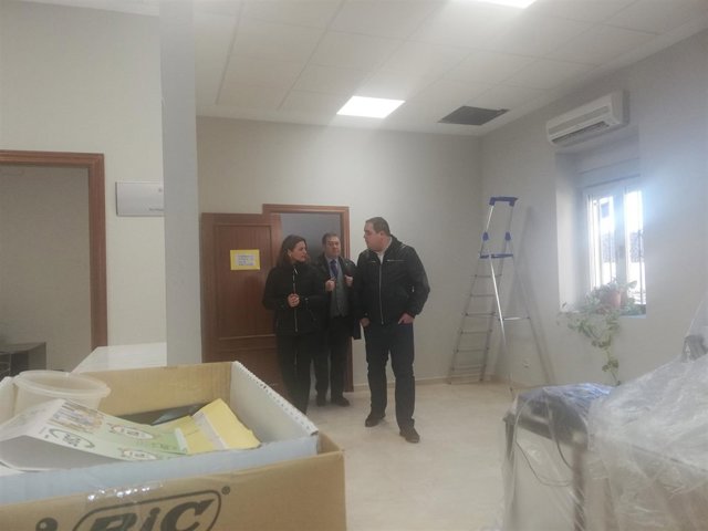Visita a las obras del edeficio de juzgados en Martos